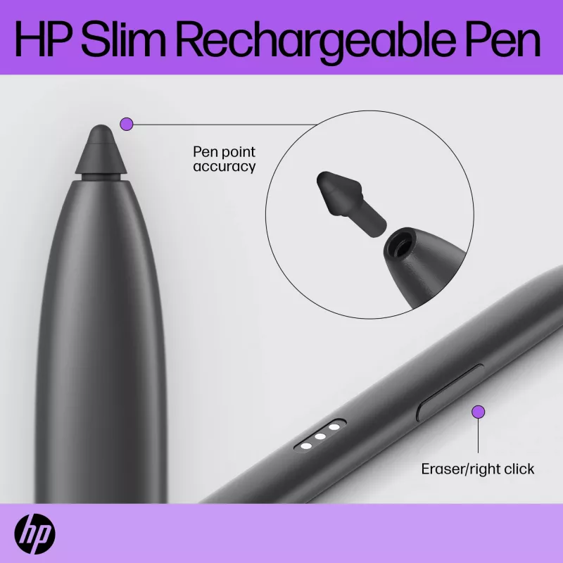 HP Slim Rechargeable Pen HP Slim Rechargeable Pen Black Built-in Battery