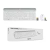 LOGITECH Slim Wireless Keyboard And Mouse Combo Mk470 - Offwhite - Azerty French