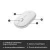 LOGITECH Slim Wireless Keyboard And Mouse Combo Mk470 - Offwhite - Azerty French