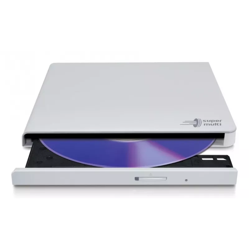 HITACHI-LG DATA STORAGE Slim Portable DVD-writer - Gp57eb40 - USB 2.0 - White