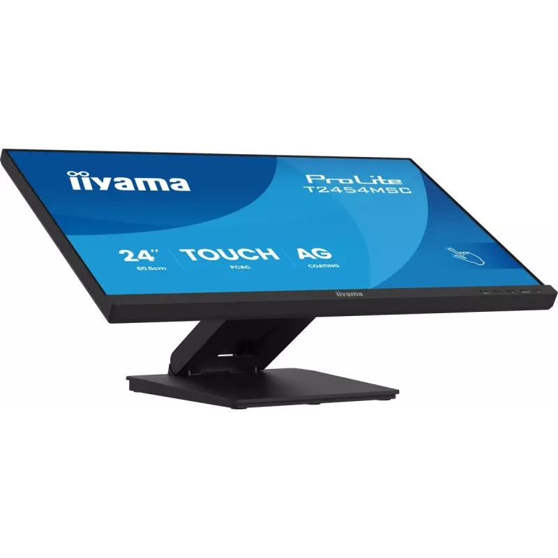 iiyama ProLite T2454MSC-B3AG computer monitor 60.5 cm (23.8 inch) 1920 x 1080 pixels Full HD LED Touchscreen Multi-user Black