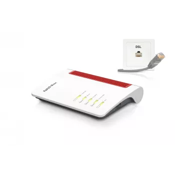 Box FRITZ 7530 wireless router Gigabit Ethernet Dual-band (2.4 GHz / 5 GHz) Black, Red, White