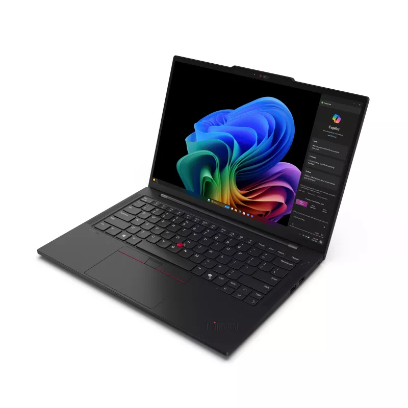 Lenovo ThinkPad T14s Gen 6 (Snapdragon) Copilot+ PC X1E-78-100 Laptop 35.6 cm (14 inch) WUXGA 32 GB LPDDR5x-SDRAM 1 TB SSD Wi-Fi 7 (802.11be) Windows 11 Pro German Black