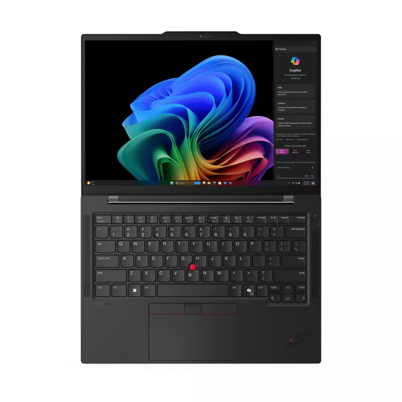 Lenovo ThinkPad T14s Gen 6 (Snapdragon) Copilot+ PC X1E-78-100 Laptop 35.6 cm (14 inch) WUXGA 32 GB LPDDR5x-SDRAM 1 TB SSD Wi-Fi 7 (802.11be) Windows 11 Pro German Black