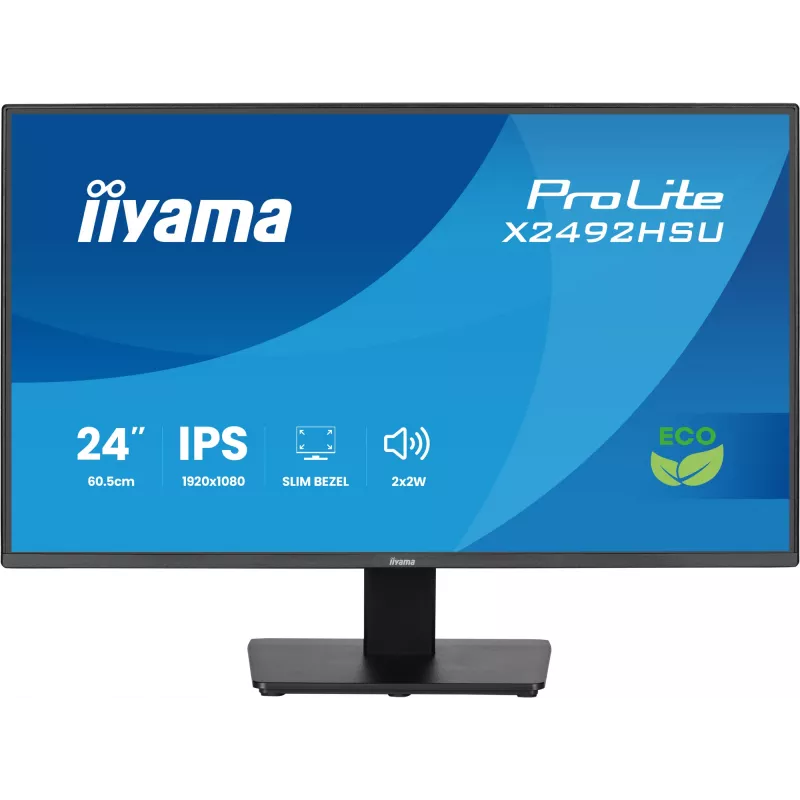 iiyama ProLite X2492HSU-B1 computer monitor 60.5 cm (23.8 inch) 1920 x 1080 pixels Full HD LED Black