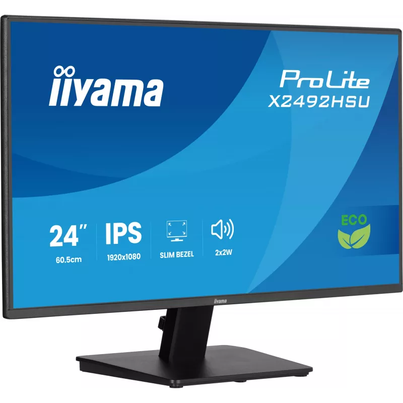 iiyama ProLite X2492HSU-B1 computer monitor 60.5 cm (23.8 inch) 1920 x 1080 pixels Full HD LED Black