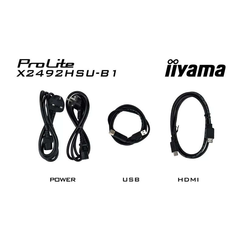 iiyama ProLite X2492HSU-B1 computer monitor 60.5 cm (23.8 inch) 1920 x 1080 pixels Full HD LED Black