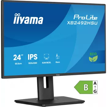 iiyama ProLite XB2492HSU-B1 computer monitor 60.5 cm (23.8 inch) 1920 x 1080 pixels Full HD LED Black