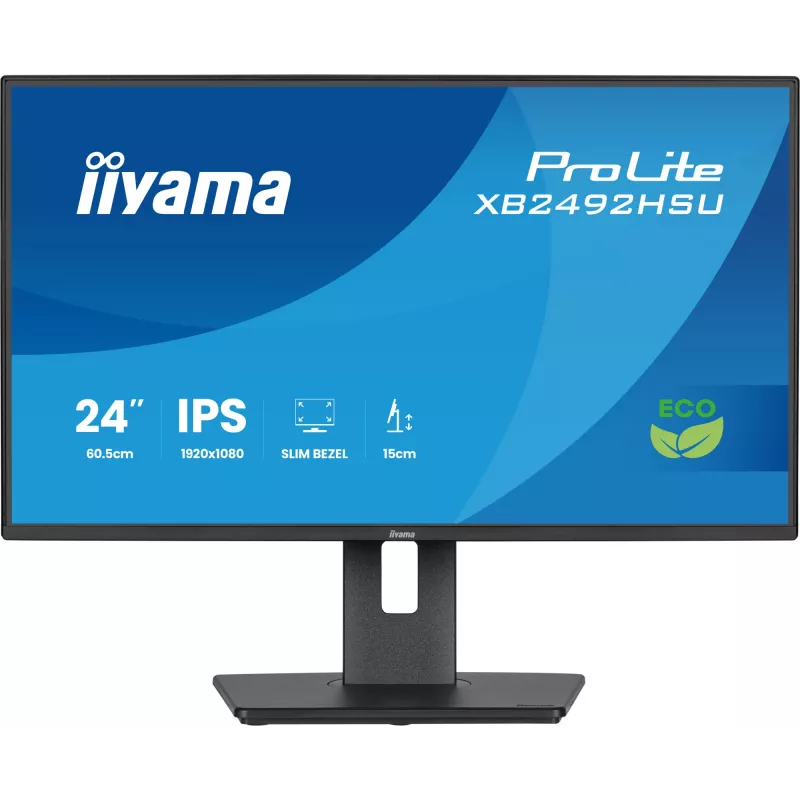 iiyama ProLite XB2492HSU-B1 computer monitor 60.5 cm (23.8 inch) 1920 x 1080 pixels Full HD LED Black