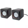 Manhattan 2600 Series Speaker System 161435, 2.0 Stereo, USB Powered, 6 W RMS, 90 - 20000 Hz, Black