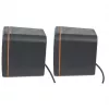 Manhattan 2600 Series Speaker System 161435, 2.0 Stereo, USB Powered, 6 W RMS, 90 - 20000 Hz, Black