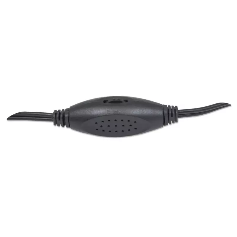 Manhattan 2600 Series Speaker System 161435, 2.0 Stereo, USB Powered, 6 W RMS, 90 - 20000 Hz, Black