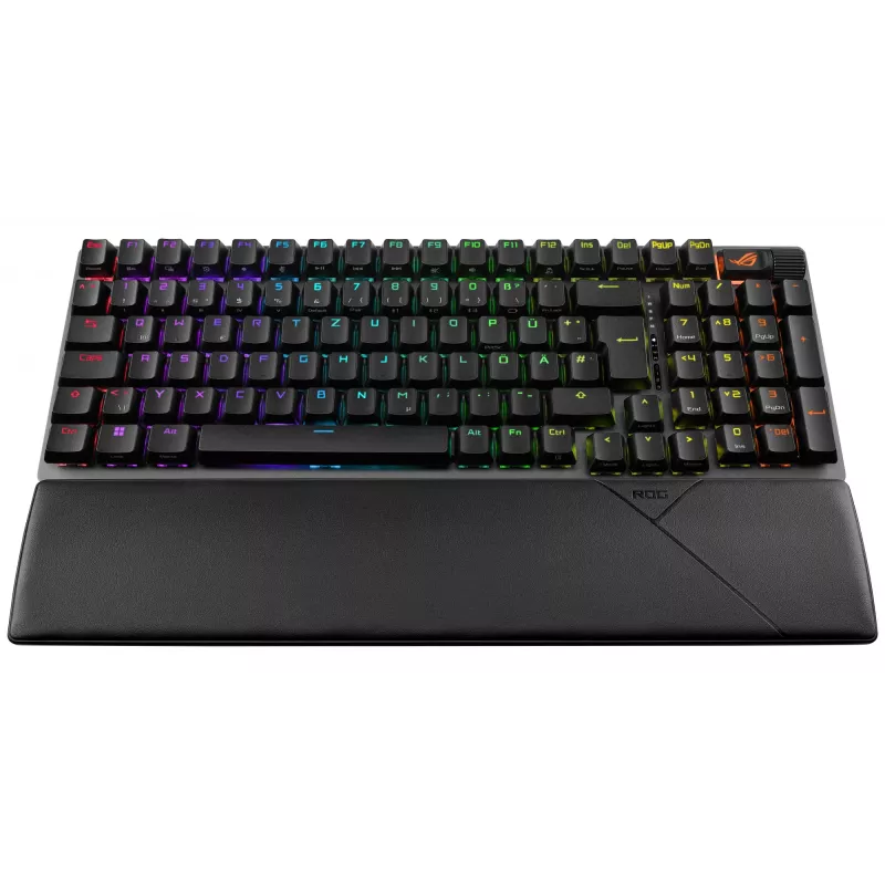 ASUS ROG Strix Scope II 96 Wireless keyboard Gaming USB + RF Wireless + Bluetooth QWERTZ German Black