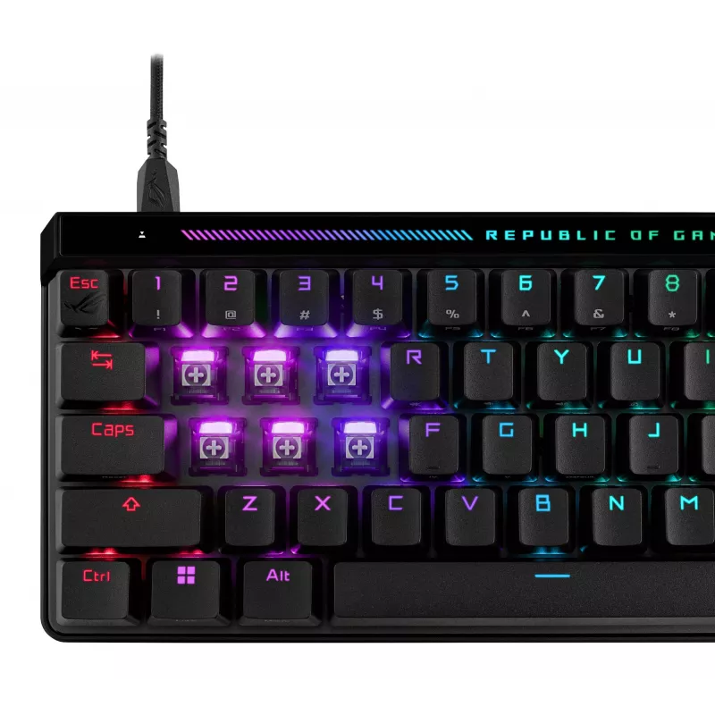 ASUS ROG Falchion Ace HFX keyboard Gaming USB QWERTZ German Black