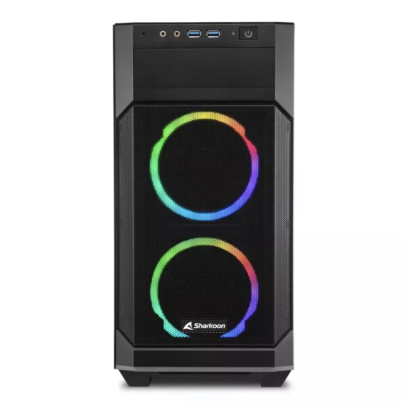 SHARKOON Tower Chassis - V1000 RGB Micro Tower Black