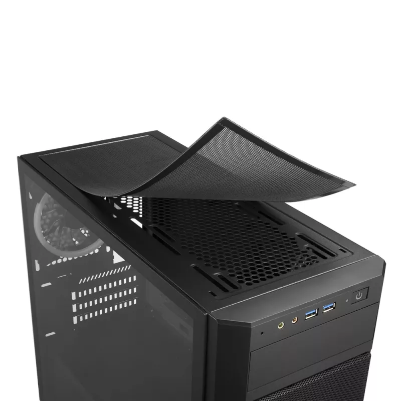 SHARKOON Tower Chassis - V1000 RGB Micro Tower Black