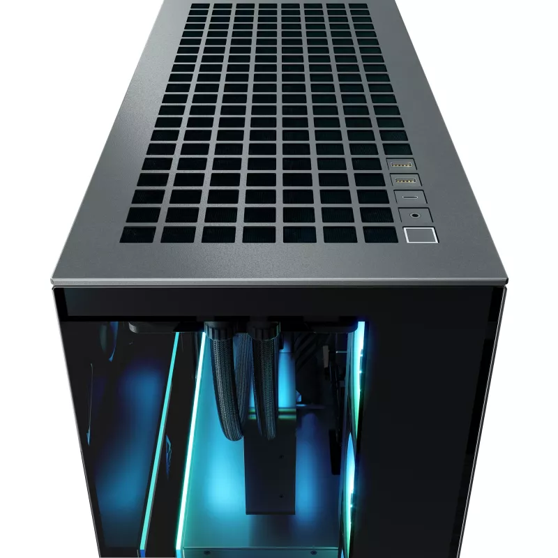 ARCTIC Xtender VG (Mirror Black) Premium E-ATX PC Case with Vertical GPU Mounting