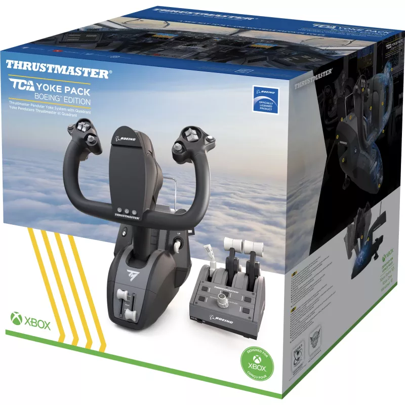 Thrustmaster TCA Yoke Pack Boeing Edition Black, Grey USB Fightstick PC, Xbox, Xbox One, Xbox One S, Xbox One X, Xbox Series S, Xbox Series X