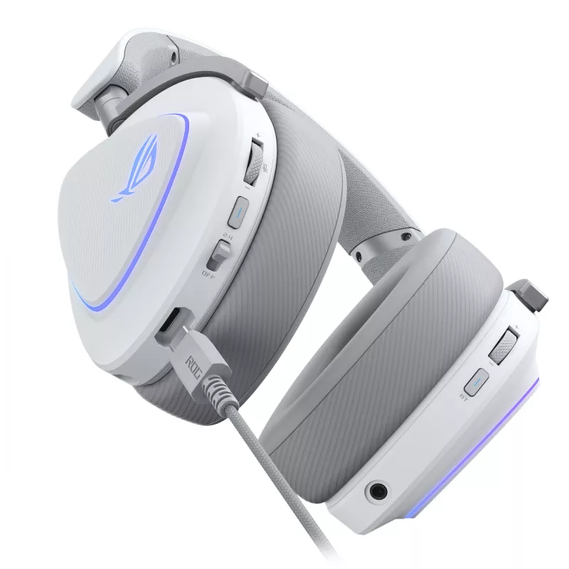 ASUS ROG Delta II Headset Wired & Wireless Head-band Gaming USB Type-C Bluetooth White