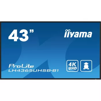 iiyama LH4365UHSB-B1 Signage Display Kiosk design 108 cm (42.5 inch) LED Wi-Fi 800 cd/m² 4K Ultra HD Black Built-in processor Android 11 24/7