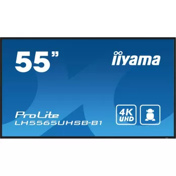 iiyama LH5565UHSB-B1 Signage Display Kiosk design 138.7 cm (54.6 inch) LED Wi-Fi 800 cd/m² 4K Ultra HD Black Built-in processor Android 11 24/7