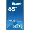 iiyama LH6565UHSB-B1 Signage Display Kiosk design 163.8 cm (64.5 inch) LED Wi-Fi 800 cd/m² 4K Ultra HD Black Built-in processor Android 11 24/7