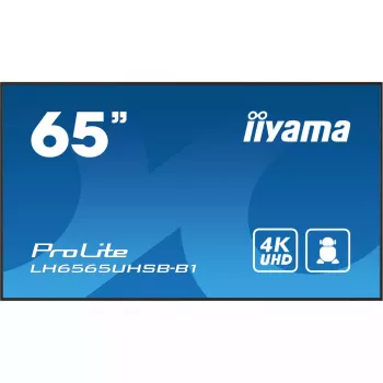 iiyama LH6565UHSB-B1 Signage Display Kiosk design 163.8 cm (64.5 inch) LED Wi-Fi 800 cd/m² 4K Ultra HD Black Built-in processor Android 11 24/7