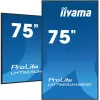 iiyama LH7565UHSB-B1 Signage Display Kiosk design 189.2 cm (74.5 inch) LED Wi-Fi 800 cd/m² 4K Ultra HD Black Built-in processor Android 11 24/7
