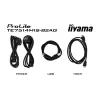 iiyama PROLITE TE7514MIS-B2AG Kiosk design 190.5 cm (75 inch) LCD Wi-Fi 435 cd/m² 4K Ultra HD Black Touchscreen Built-in processor Android 24/7