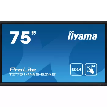 iiyama PROLITE TE7514MIS-B2AG Kiosk design 190.5 cm (75 inch) LCD Wi-Fi 435 cd/m² 4K Ultra HD Black Touchscreen Built-in processor Android 24/7