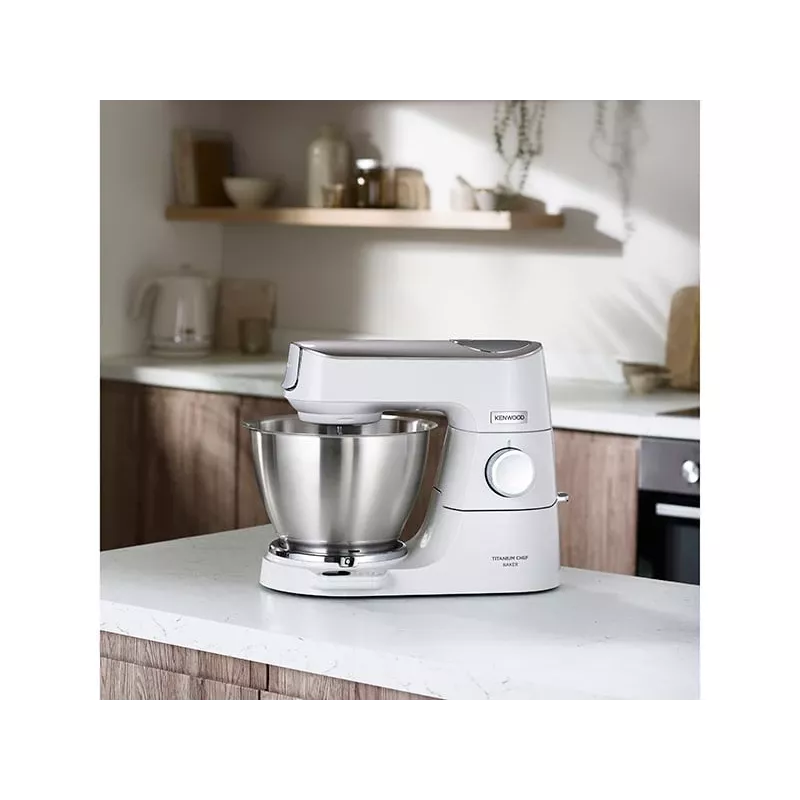 Kenwood KVC65.001WH food processor 1200 W 5 L Stainless steel, White Built-in scales