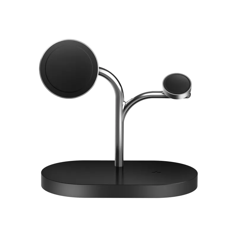 Samsung GP-PWU024WIABW mobile device charger Headset, Smartphone, Smartwatch Black, Silver USB Wireless charging Indoor