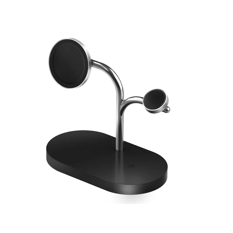 Samsung GP-PWU024WIABW mobile device charger Headset, Smartphone, Smartwatch Black, Silver USB Wireless charging Indoor