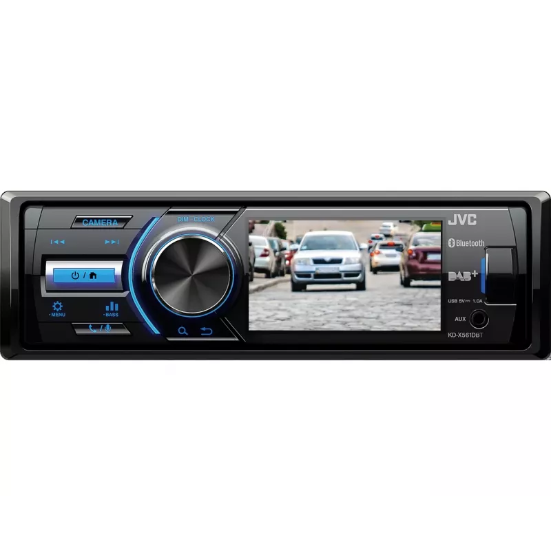 JVC KD-X561DBT car media receiver Black, Blue 180 W Bluetooth