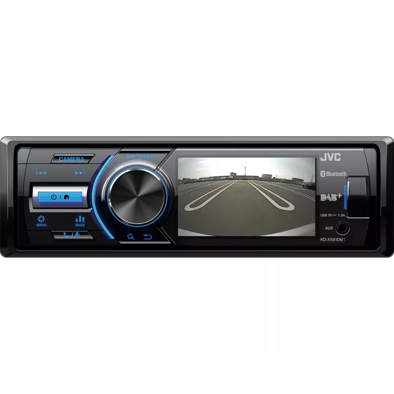 JVC KD-X561DBT car media receiver Black, Blue 180 W Bluetooth