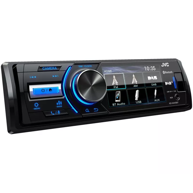 JVC KD-X561DBT car media receiver Black, Blue 180 W Bluetooth