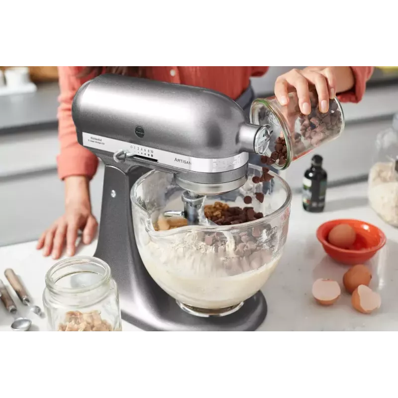 Stand mixer KITCHENAID ARTISAN 5KSM185PS — 300 W, 4.8 L stainless steel bowl, 10 speeds, silver