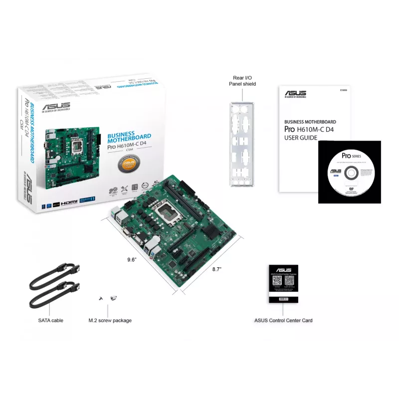 ASUS PRO H610M-C D4-CSM Intel H610 LGA 1700 micro ATX