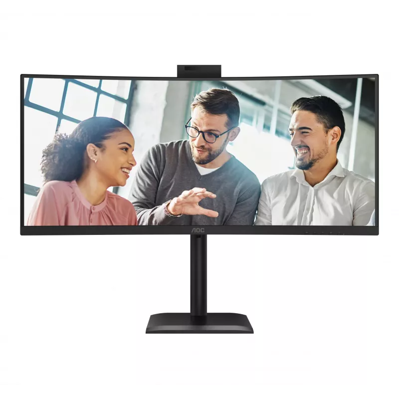AOC E4 CU34E4CW computer monitor 86.4 cm (34 inch) 3440 x 1440 pixels UltraWide Quad HD LED Black
