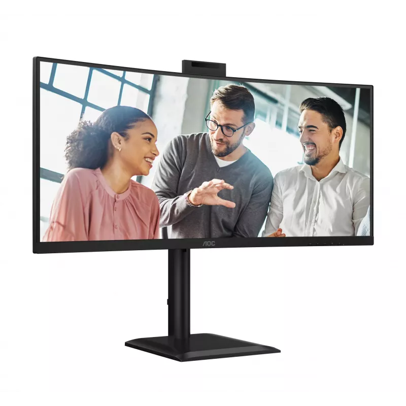 AOC E4 CU34E4CW computer monitor 86.4 cm (34 inch) 3440 x 1440 pixels UltraWide Quad HD LED Black