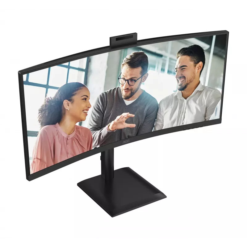 AOC E4 CU34E4CW computer monitor 86.4 cm (34 inch) 3440 x 1440 pixels UltraWide Quad HD LED Black