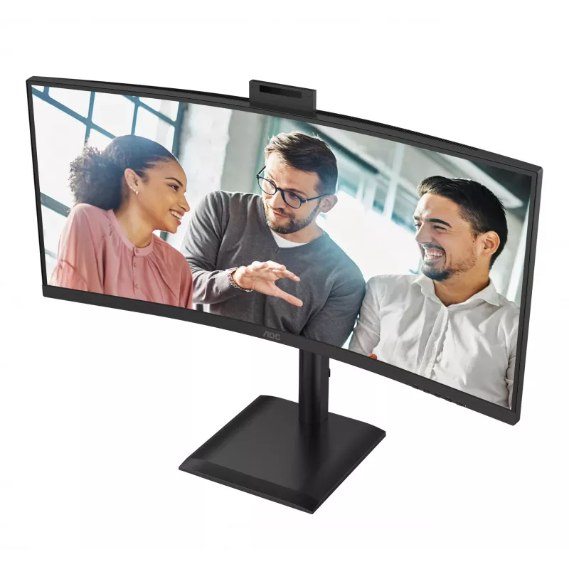 AOC E4 CU34E4CW computer monitor 86.4 cm (34 inch) 3440 x 1440 pixels UltraWide Quad HD LED Black