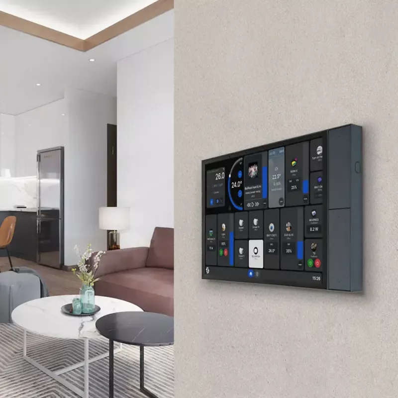 Wall display panel Shelly Wall Display XL — 10.1 inch capacitive touchscreen, 1280×752, Android, 1.8 GHz CPU, 2 GB RAM, 100–240V