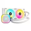 CORSAIR CPU Cooler - Icue Link H100I RGB Aio Liquid Cooler - White