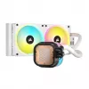 CORSAIR CPU Cooler - Icue Link H100I RGB Aio Liquid Cooler - White