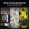 CORSAIR CPU Cooler - Icue Link H100I RGB Aio Liquid Cooler - White