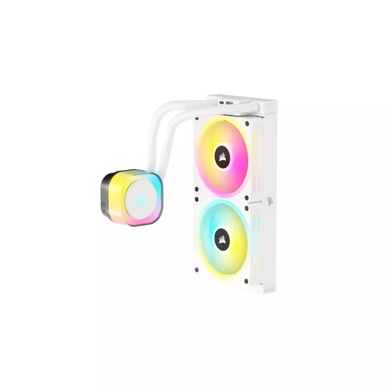 CORSAIR CPU Cooler - Icue Link H100I RGB Aio Liquid Cooler - White