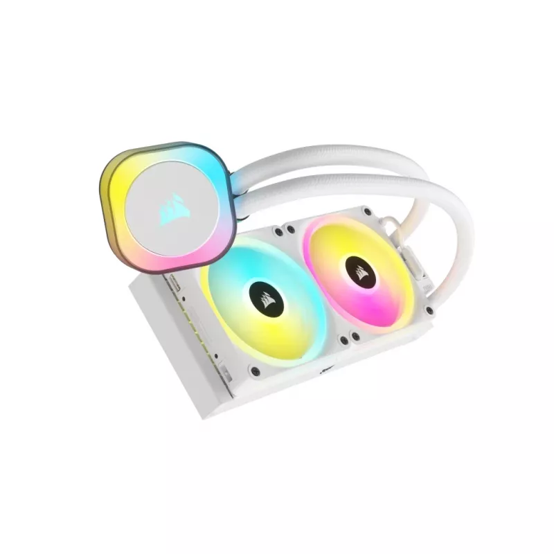 CORSAIR CPU Cooler - Icue Link H100I RGB Aio Liquid Cooler - White