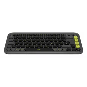 LOGITECH Wireless Keyboard - Pop Icon Keys - Graphite & Green Qwertz German
