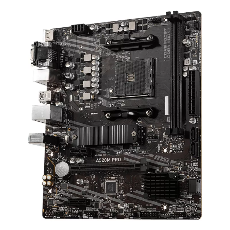 MSI A520M PRO motherboard AMD A520 Socket AM4 micro ATX